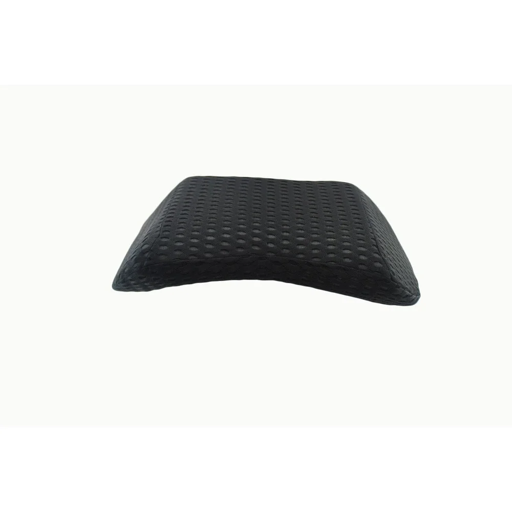 Black Ergonomic Lumbar Support Pillow Memory‎ Foam Back Cushion 3D Mesh Cover